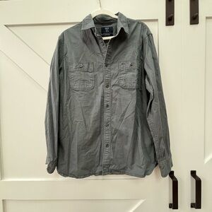 1901 Men's Casual Gray Button Down Shirt